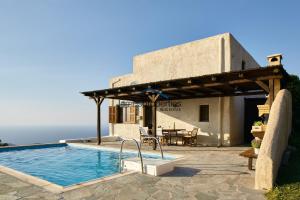 The Pool Garden House with a fantastic sea and sunset view Kea Greece