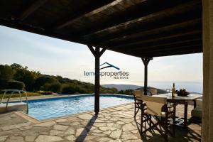 The Pool Garden House with a fantastic sea and sunset view Kea Greece