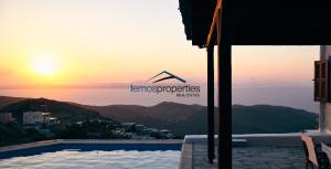 The Pool Garden House with a fantastic sea and sunset view Kea Greece