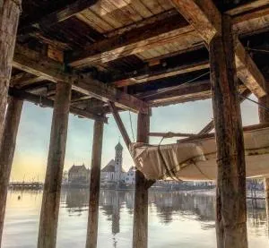 Bodenseeromantik - Wasserburg bis 6 Personen - 2 Balkone - Mitten