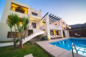 Villa Majestic Crete heated pool and sauna