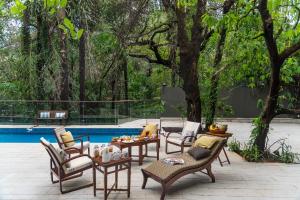 SaffronStays Odeon - 4BR heritage art deco villa with cantilever pool, verandahs & forested lawns