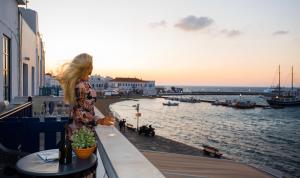 Mykonos Old Harbor Front Suite with Balcony Myconos Greece