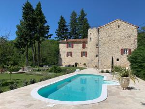 5 hvězdičkový penzion Chateau de la Rode Aumessas Francie