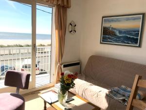 Appartements Appartement de 2 chambres a Neufchatel Hardelot a 1 m de la plage avec vue sur la mer balcon amenage et wifi : photos des chambres