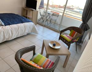 Appartements OntheRise Studio & terrasse vue mer - Palavas Centre : photos des chambres