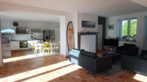 Maisons de vacances Maison familiale-Surf House, plage de Sainte Barbe : photos des chambres