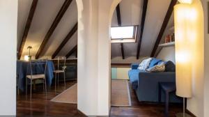 The attic of Milan with terrace city view