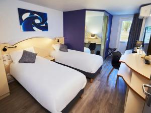 Hotels Kyriad Direct Bron Lyon Eurexpo : Chambre Lits Jumeaux - Occupation simple