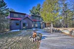 Log Cabin in Wilmington with Hot Tub Near Skiing! - Upper Jay