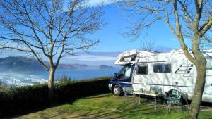 Bungalo Kaixo Autocaravana en camping Zarautz Sarausa Spānija