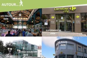 Appartements Le Montferrat - 65m2 - 2 chambres - Rue de la Grotte - Hyper Centre : photos des chambres