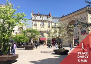 Apartment with Garden View room in SWEETHOME DIJON - Gare