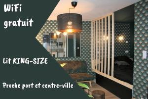Superbe studio entre le port et le centre ville - LIT KING-SIZE, WiFi & NETFLIX gratuit