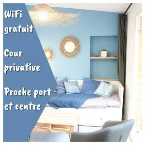 Superbe Maison 4 personnes entre le port et le centre, COUR PRIVATIVE, WiFi & Netflix gratuits - 圣布里厄