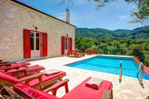 Perachori Villa Sleeps 4 Pool Air Con WiFi Ithaka Greece