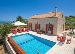Perachori Villa Sleeps 4 Pool Air Con WiFi Ithaka Greece