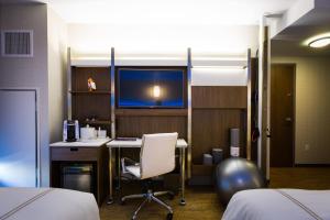 Wellness Double Room with Two Double Beds and Glass Enclosed Shower room in EVEN Hotel New York Times Square South an IHG Hotel