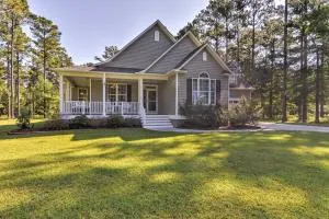 Oriental House on 1 Acre with Wraparound Porch! - Swanquarter