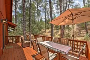 Deck and Forest Views Peaceful Prescott Cabin - Yava