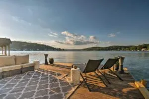 Waterfront Harveys Lake House with Private Dock! - Sugar Notch