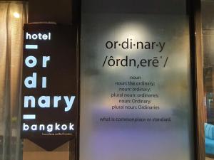 Hotel Ordinary Bangkok