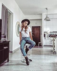 Vilnius apartment with stained glass