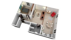 LE TOIT DAUVERS - T2- 2e étage