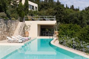 Geromonachos Villa Sleeps 14 with Pool Air Con and WiFi Paxoi Greece