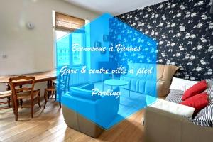 Appartements Apt 1 ch - Centre ville Vannes - Gare a pied - Parking : photos des chambres