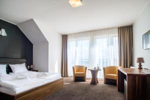 Deluxe Double Room with Balcony from the bay side room in Hotel Jastarnia