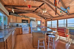 Oceanfront Sargent Beach Home with Dock!
