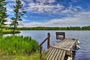 Burns Lake Cabin with Dock, Fire Pit, Rowboat and More - Little Round Lake