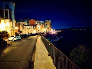 City walls sea view Corfu Greece