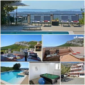 3 stern ferienhaus Villa Anteana with view and pool of 60m2 Solin Kroatien