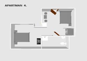 Apartment - Upper Floor room in Thermal Apartman