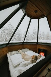 Aurora Cabin room in Northern Lights Village Levi