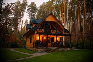 Ferienhaus Domek w lesie nad zalewem Chańcza Polen