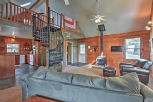 Hillside Cabin on 43 Acres with Private Lake and View!