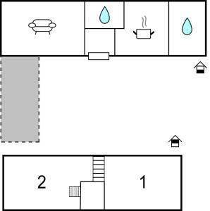 Maisons de vacances Holiday home Kerbors WX-1650 : Maison de Vacances 2 Chambres