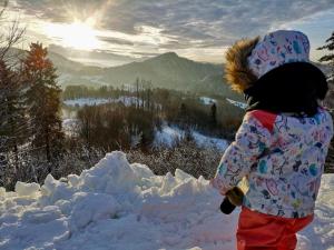 KOZA U WOZA - drewniany dom premium z widokiem na Tatry ecoSPA strefa fitness ZIELONA FARMA healinggarden - slowTRAVEL