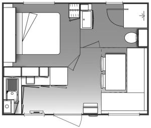 Campings Espace Blue Ocean : Gîte Supérieur Pergola (2-3 Personnes)