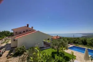 Beautiful villa Marevista with sea view and pool in Labin near Rabac - Skitača