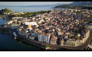 City walls sea view Corfu Greece