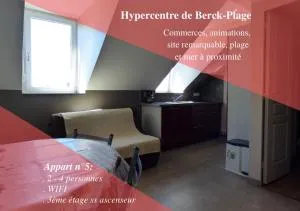 Studio avec mezzanine Berck-Plage Hyper-centre - 朗迪夫利耶