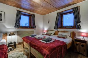 Triple Room with Private External Bathroom room in Chalet Tissières