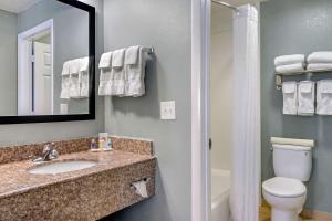 Queen Suite with Two Queen Beds and Sofa Bed room in Comfort Inn Sun City Center-Tampa South