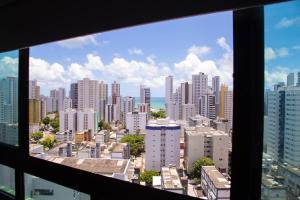 Flat novo em Boa Viagem, com Vista para o mar, Andar alto