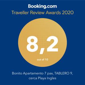 TABLERO 401, Bonito Apartamento 8 pax cerca Playa Inglés