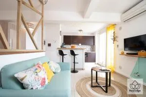 Le Vetiver 3 étoiles - 30m2 - Rénové avec vue mer - 10' de l'aéroport - 圣克罗蒂德